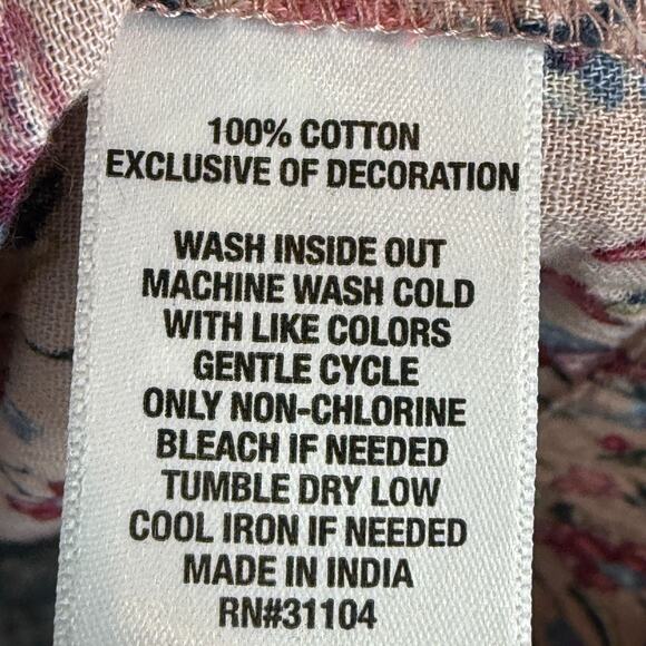 Wonderly Maxi Dress Women L Pink Multi Floral Ruffle Puff Sleeve Cottage Prairie - Picture 6 of 8